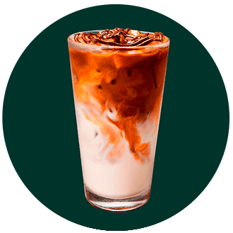 Imagen referencial de Mocha Macchiato Frío con Bebida de Avena