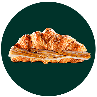 Imagen referencial de Sandwich Croissant Jamón del País & Queso