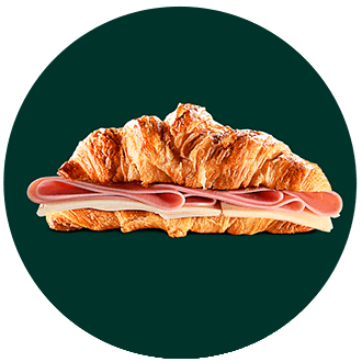 Imagen referencial de Sandwich Croissant Jamón Inglés & Queso